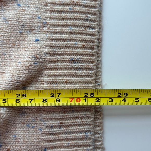 LOFT Beige Knit Poncho with Side Ties - Picture 6 of 6